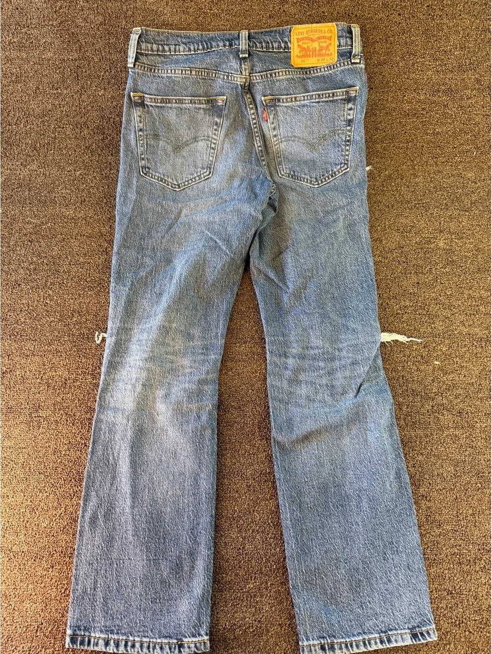 2019 Levi’s 541 Athletic Taper Jeans Men’s 32x32 Distressed Ripped Camo Y2K